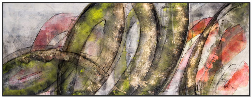 2,00 x 0,75 m, Acryl & Goldpigment auf Leinen, 2012