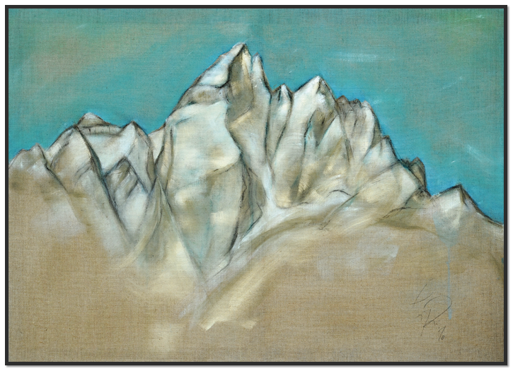 1,40 x 1,00 m, Acryl & Perlglanz auf Rohleinen