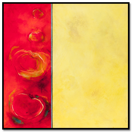 0.80 x 0.80 m, Acryl auf MDF Platte