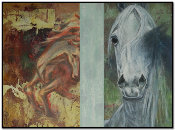 1,50 x 1,10 m, Acryl auf Hartfaserplatte